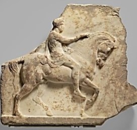 Hyperflexion-rollkur has existed for thousands of years as shown by this hellenic marble relief from 3rd-4th century BC